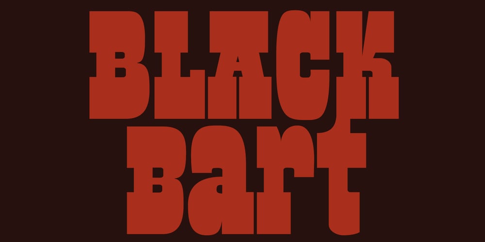 Black Bart font