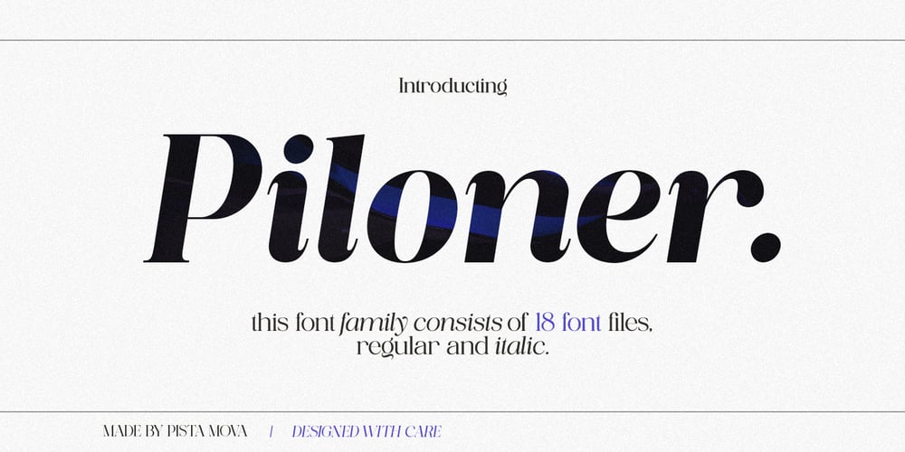 Piloner font