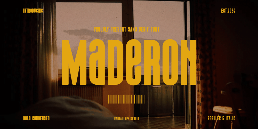 Maderon font