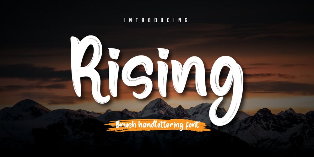 Rising font