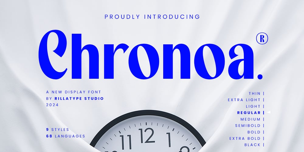 Chronoa font