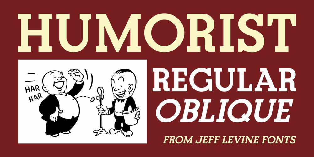Humorist JNL font