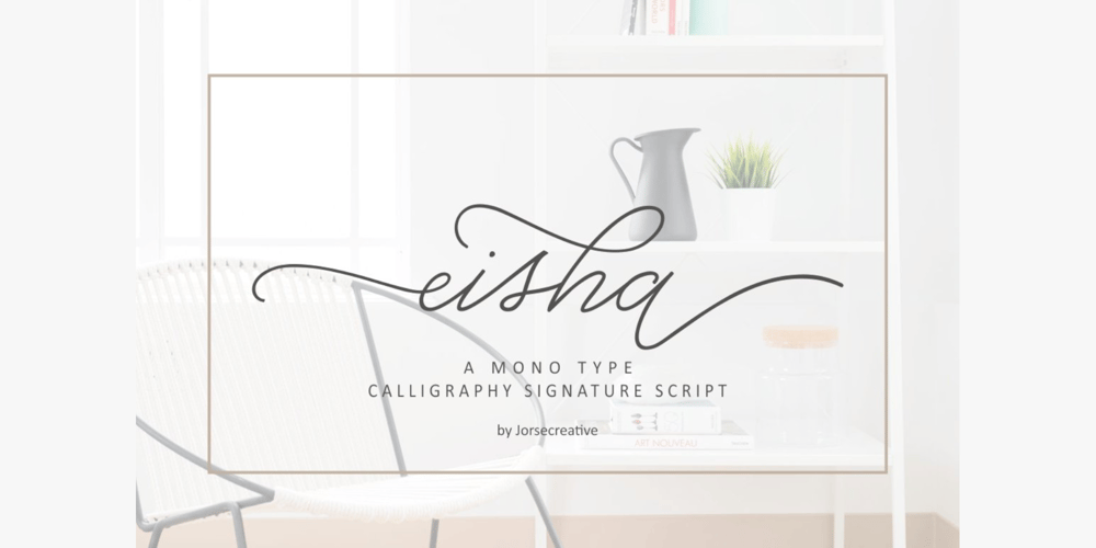 Eisha Script font