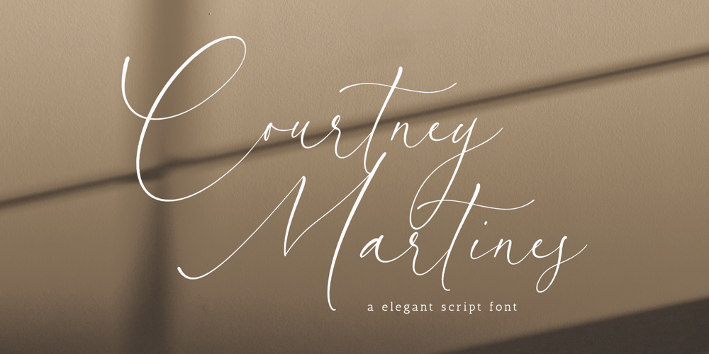 Courtney Martines font