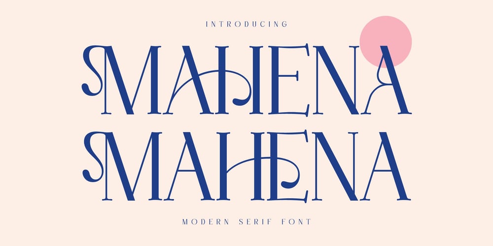 Mahena font