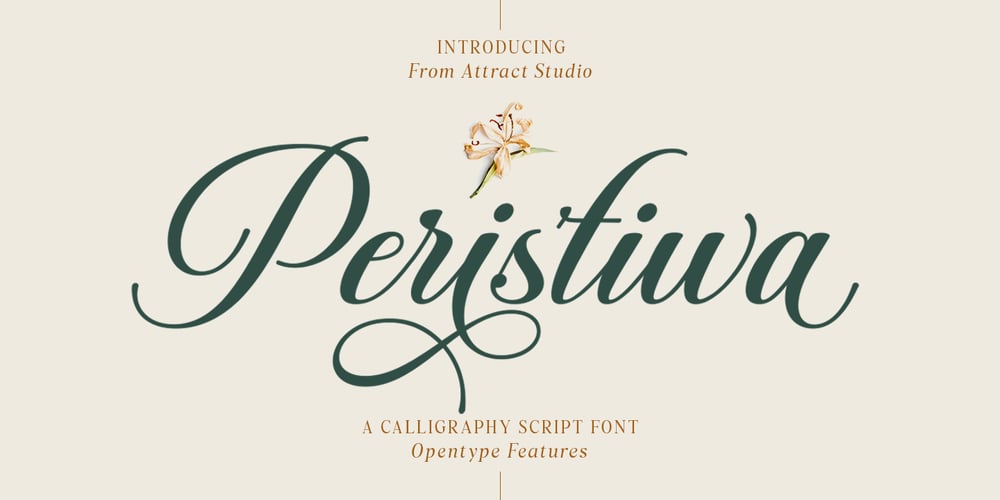 Peristiwa Script font