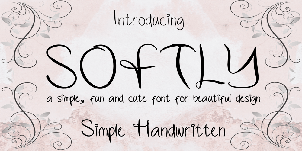 Softly Handwritten font