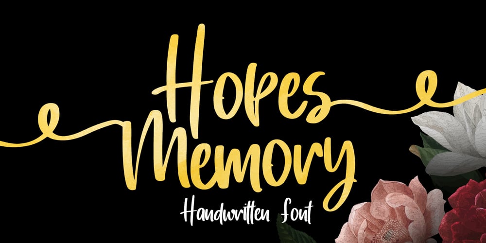 Hopes Memory font