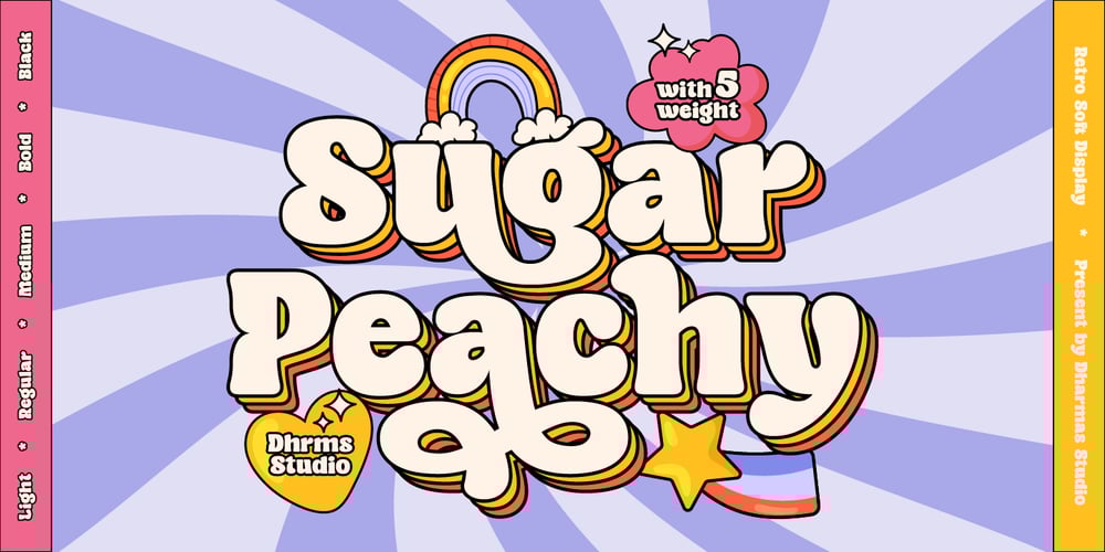 Sugar Peachy font