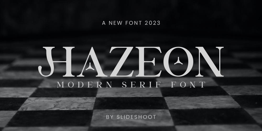 Hazeon font