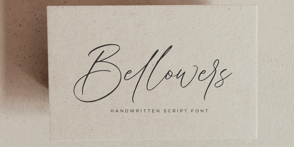 Bellowers font