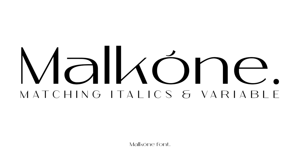Malkone font