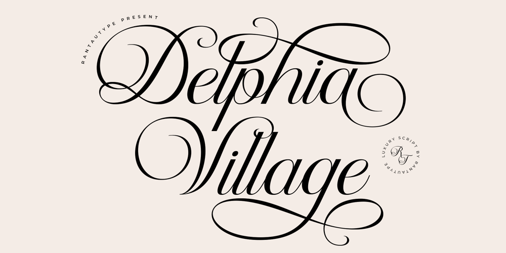 Delphia Village font