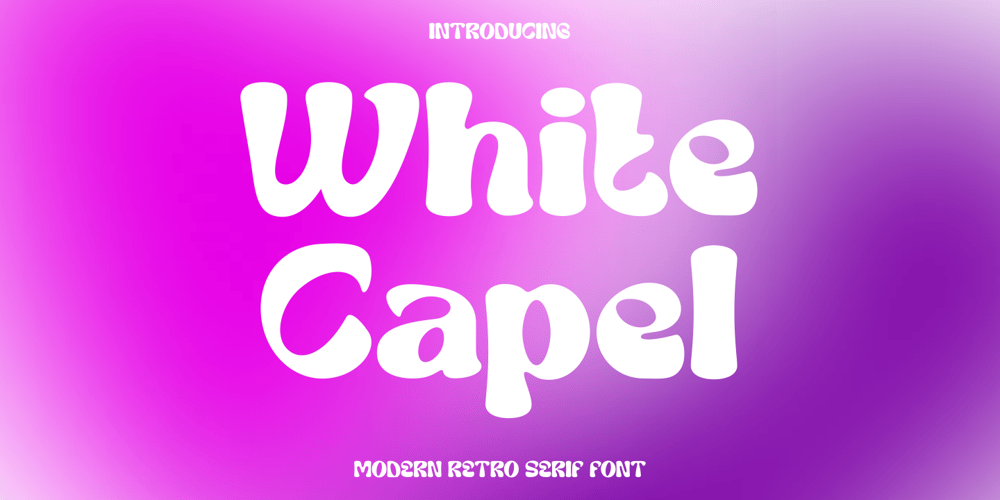 White Capel font