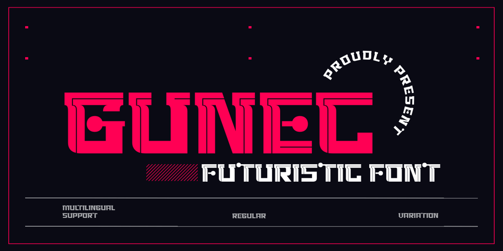Gunec font