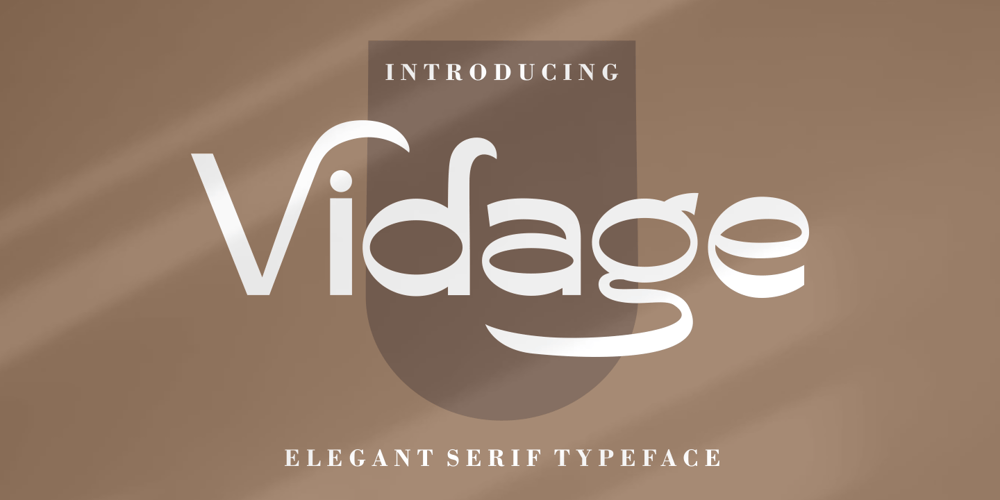 Vidage font