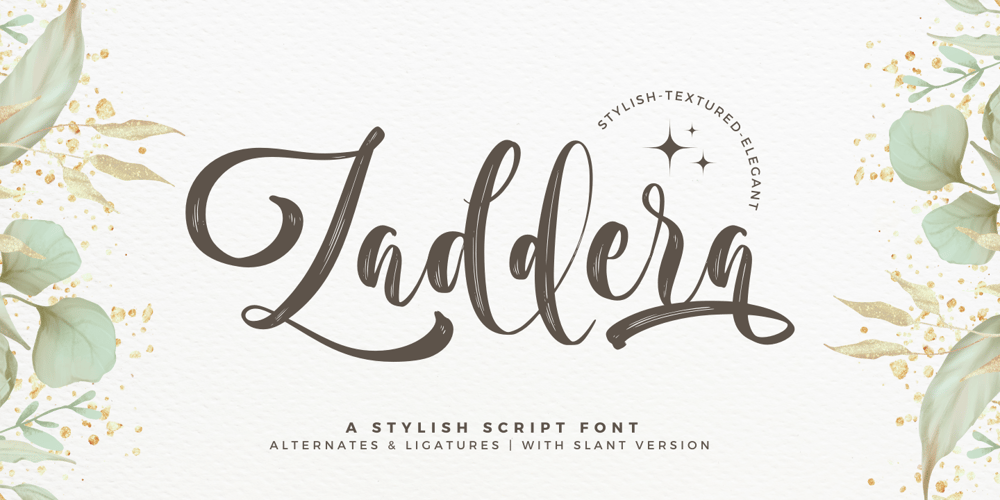 Zaddera font