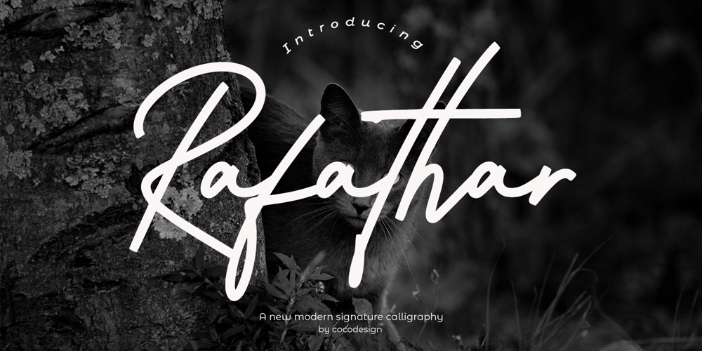 Rafathar font