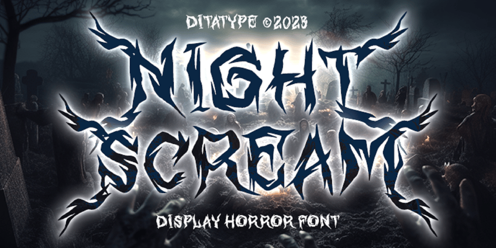 Night Scream font