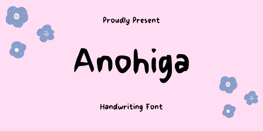 Anohiga font