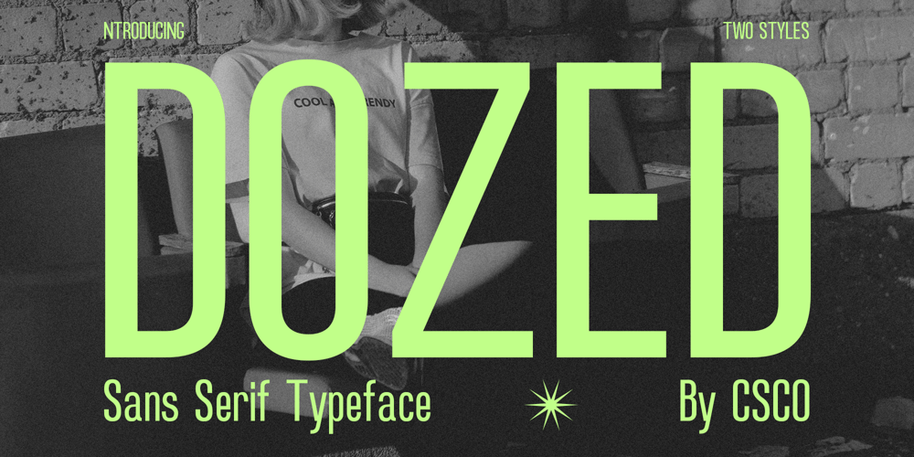 Dozed font