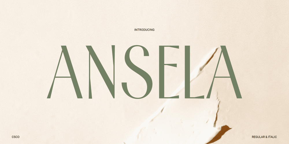 Ansela font