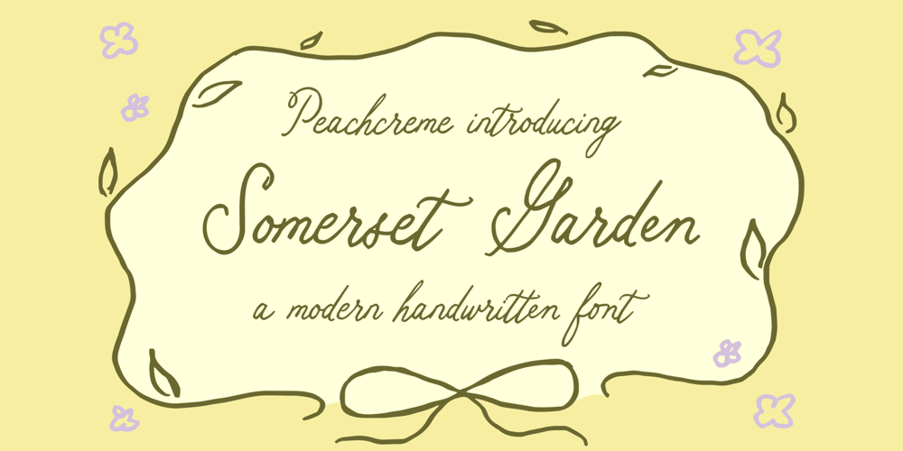 Somerset Garden font