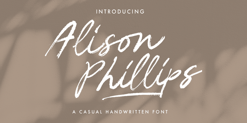 Alison Phillips font