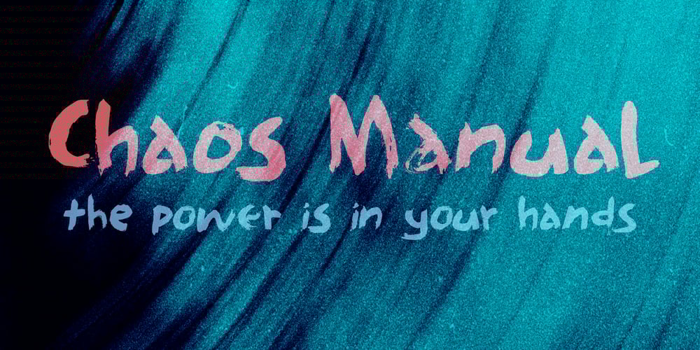 Chaos Manual font