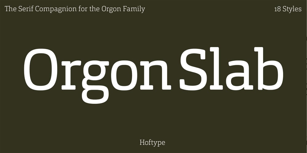 Orgon Slab font