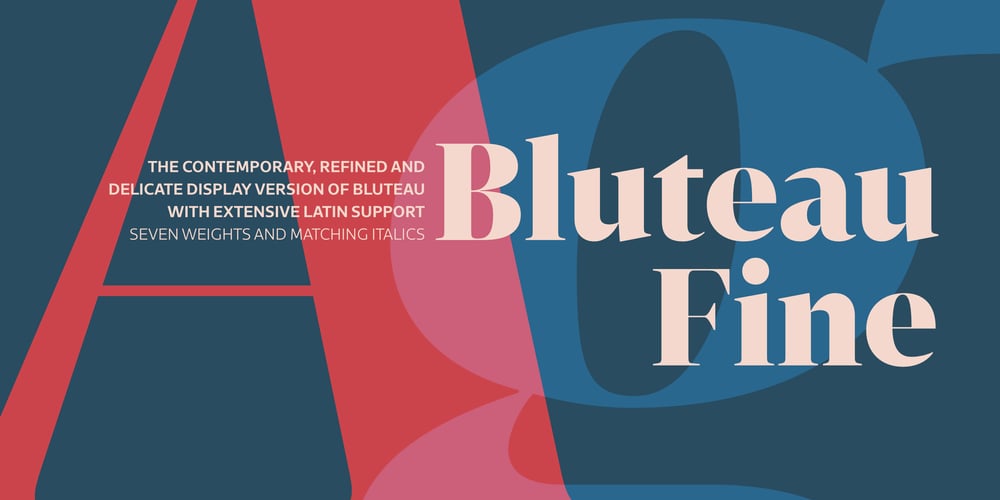Bluteau Fine font