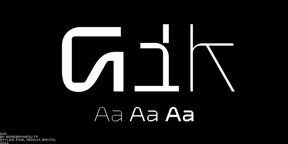 Gik font
