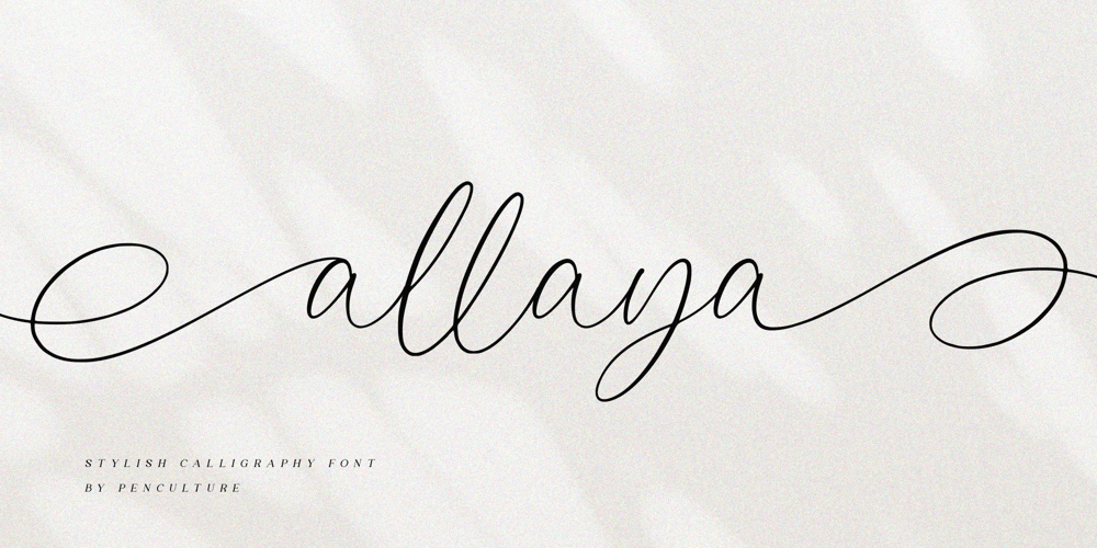 Allaya font