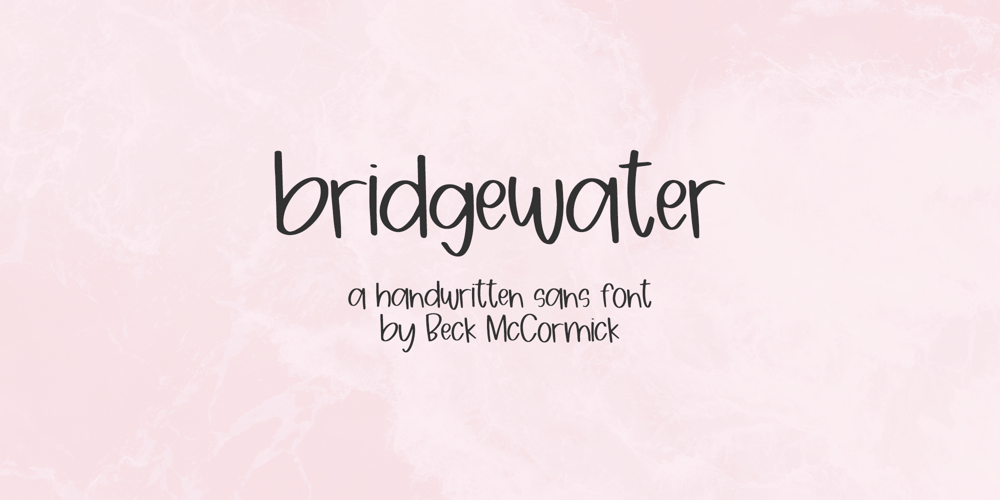 Bridgewater Sans font