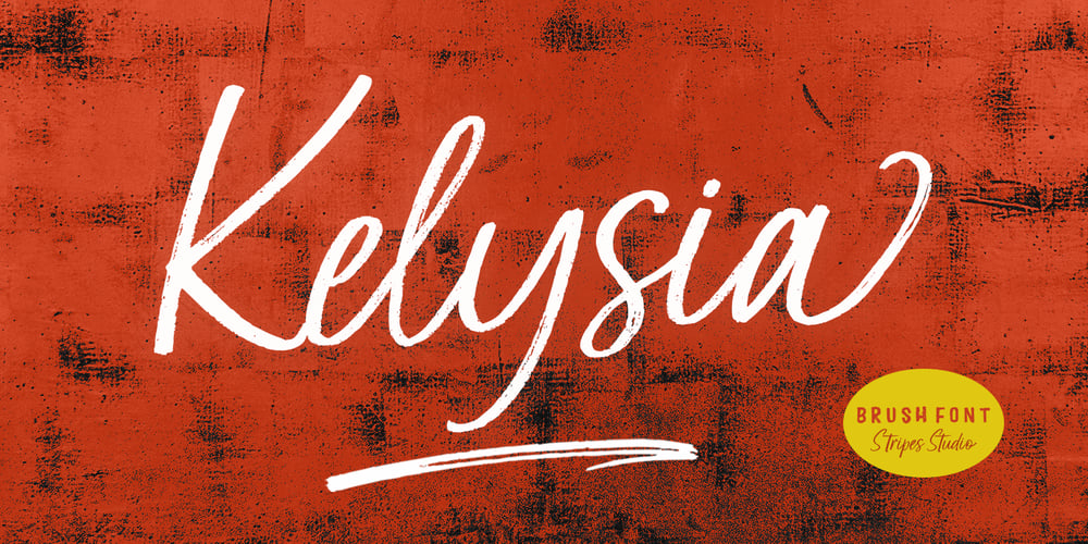 Kelysia Brush font