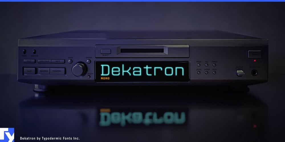 Dekatron font