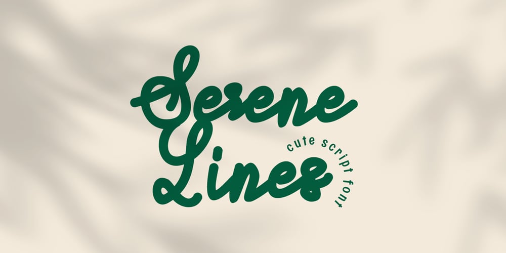 Serene Lines font