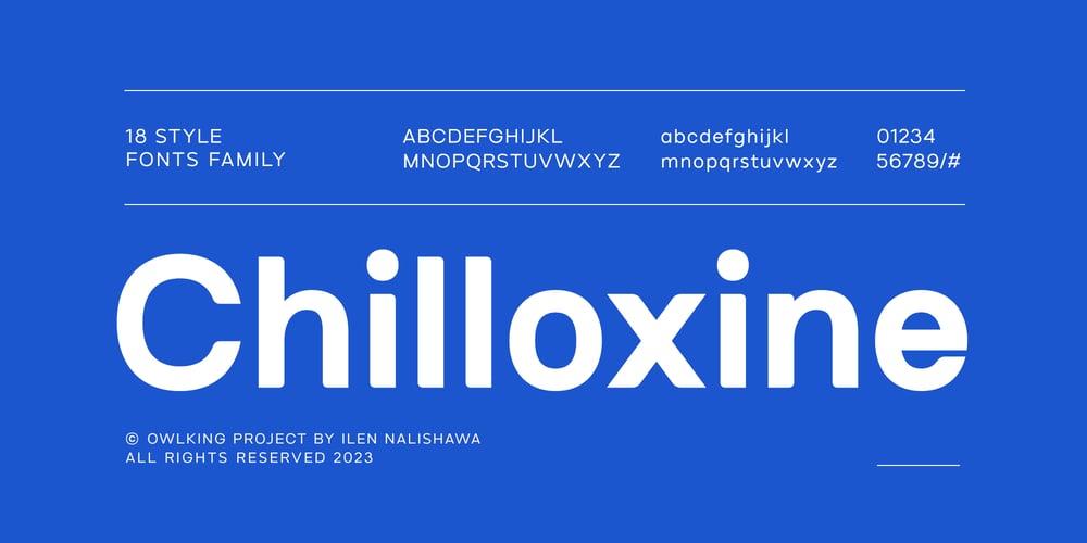 Chilloxine font