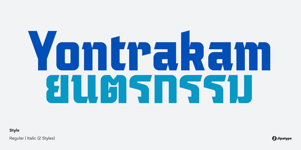 Yontrakam font