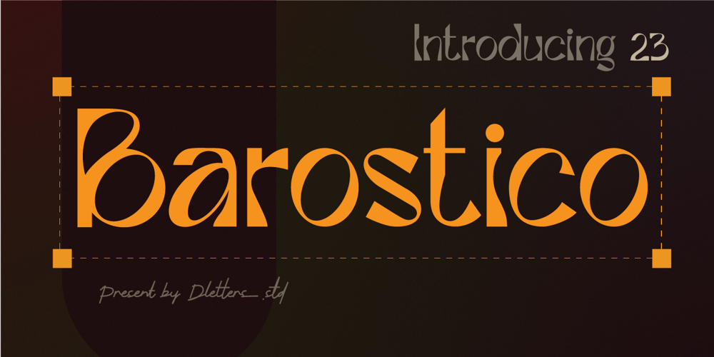 Barostico font