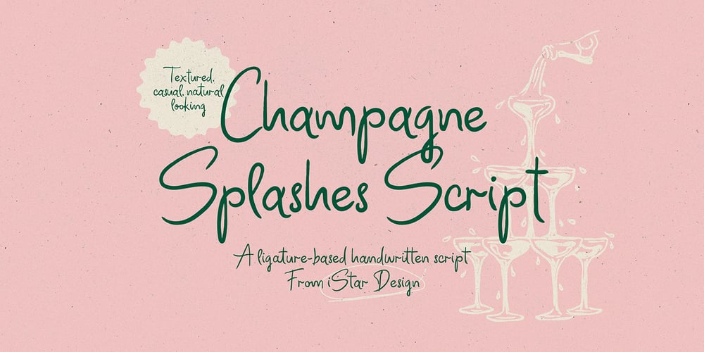 Champagne Splashes font