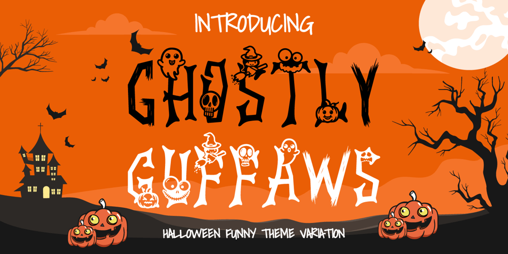 Ghostly Guffaws font