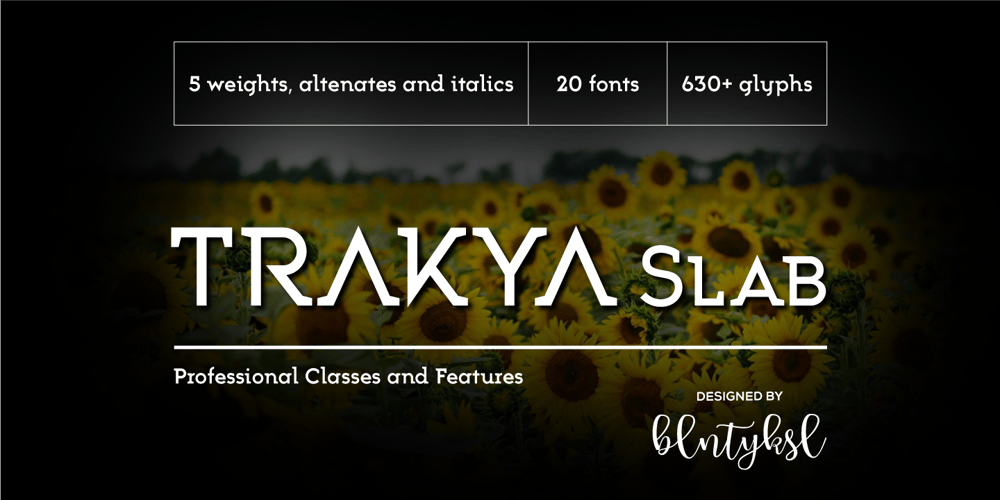Trakya Slab font