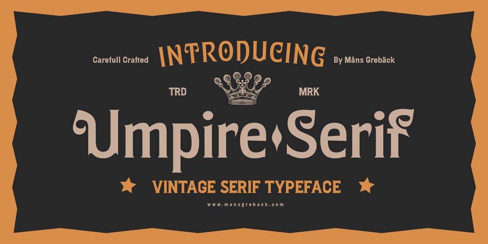 Umpire Serif font