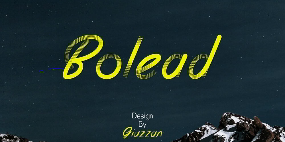 Bolead font