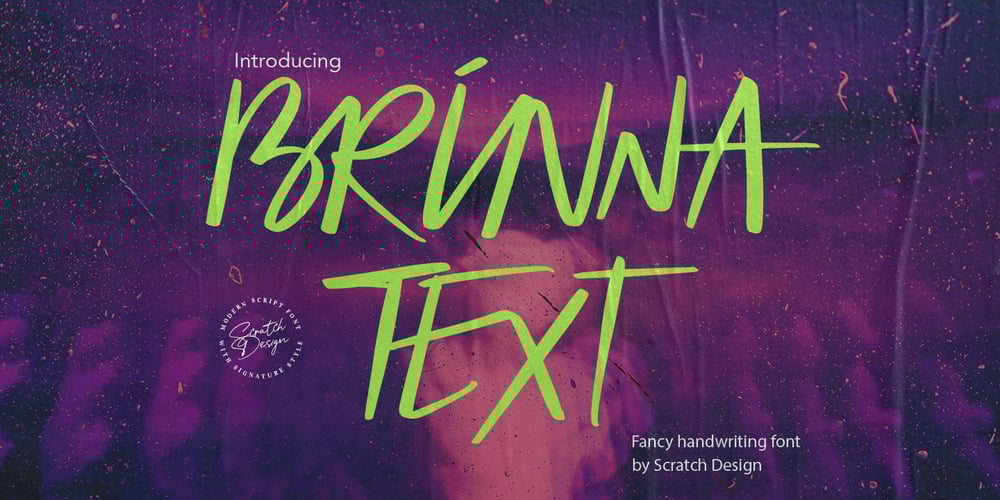 BRINNA Text font