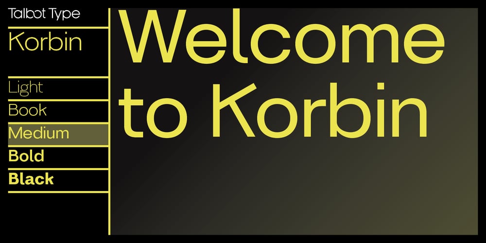 Korbin font