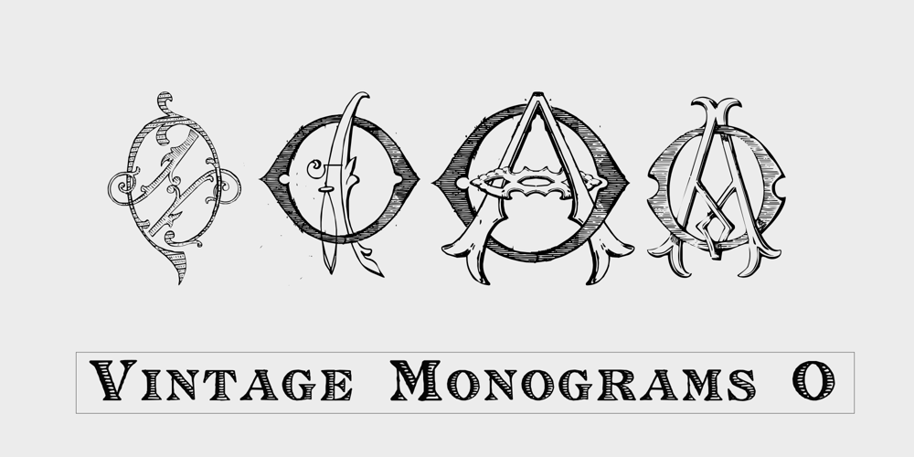 Monocracy Vintage Monograms O font