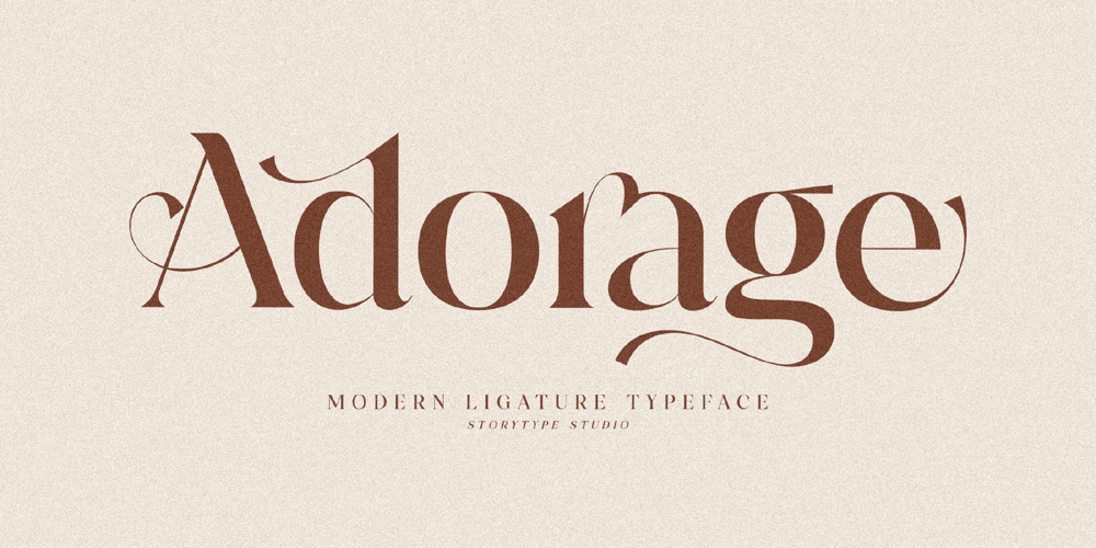Adorage font