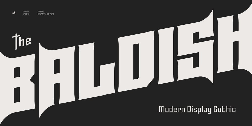 Baldish font